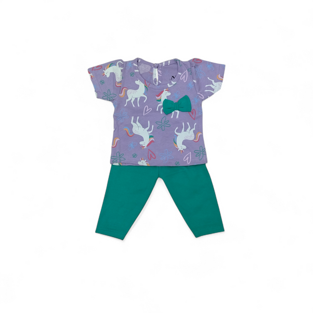 Baby Girl Unicorn Top & Pants Set