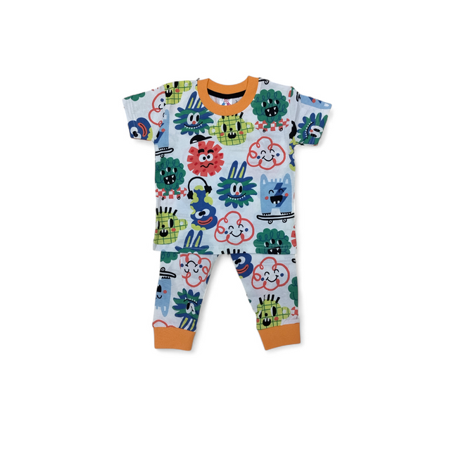 Baby & Toddler Cartoon Monster Pyjama Set