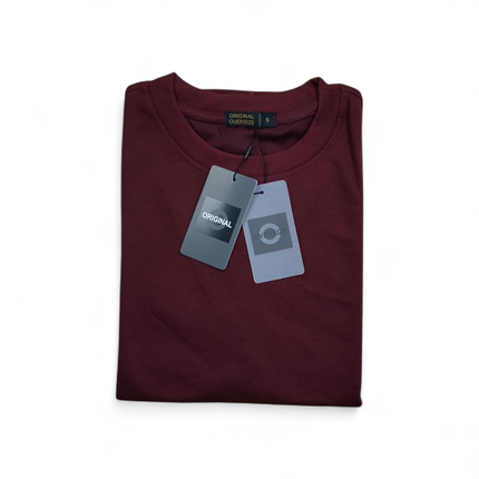 Oversize T-Shirt – Maroon (Original Oversize) Size S