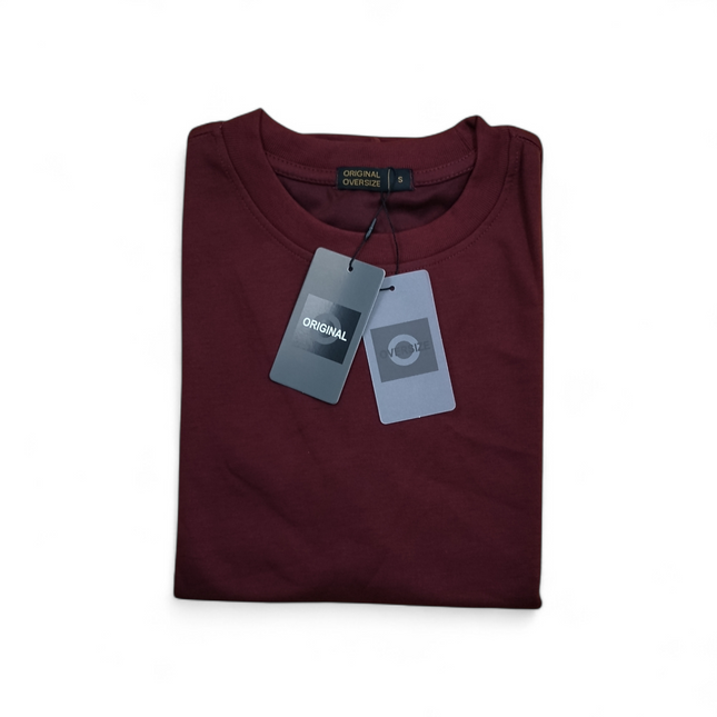 Oversize T-Shirt – Maroon (Original Oversize) Size S