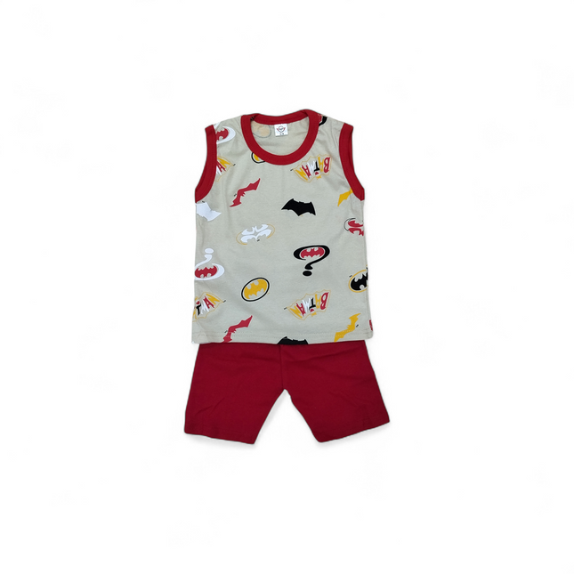 Kids Superhero Sleeveless Set
