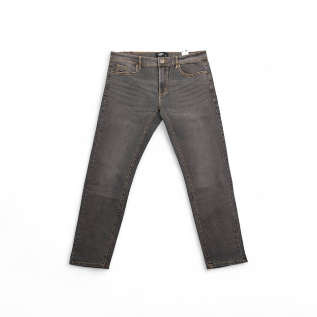 Men’s Dark Grey Slim Fit Jeans Pants 34/32