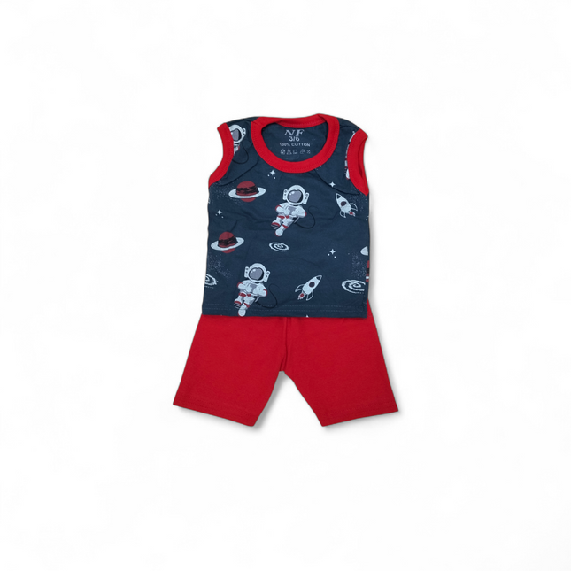 Kids Astronaut Sleeveless Set