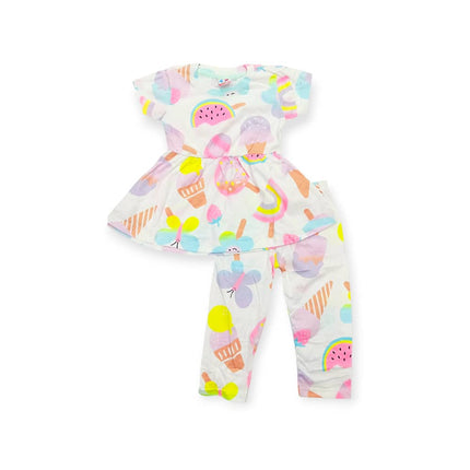 Sweet Treats Print Baby Girl Set