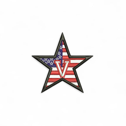 USA Star “V” Embroidery DST File