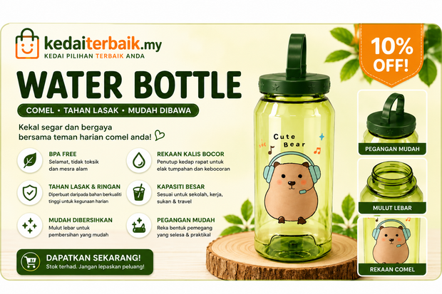 10% sale on Water bottle