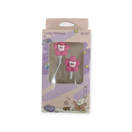 Lovely Flower Cartoon In-Ear Earphones