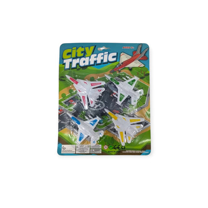 City Traffic Mini Airplane Toy Set