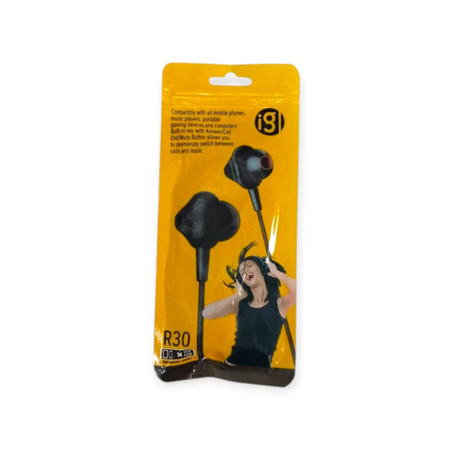 i3 R30 In-Ear Wired Earphones with Mic