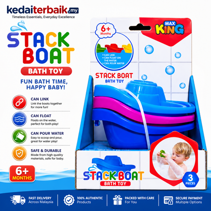 Baby Stack Boat Bath Toy (3 Pieces)