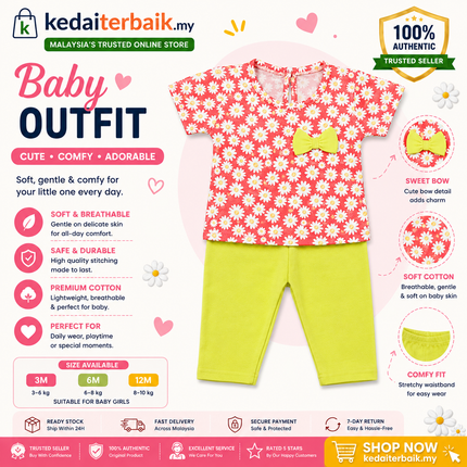 Baby Girl Daisy Floral Top & Pants Set