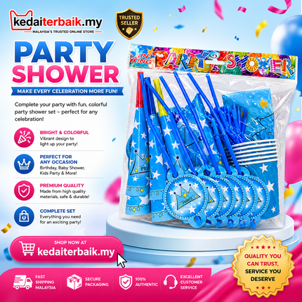 Birthday Party Decoration Set – Blue Theme (Complete Pack)