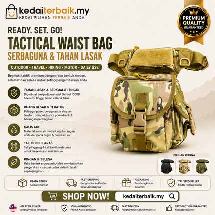 Tactical Waist Bag – Multi Pocket Utility Pouch