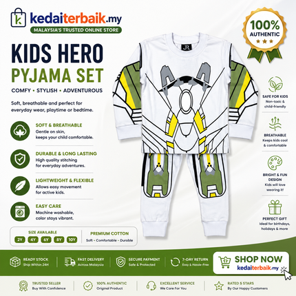 Kids Robot Armor Pyjama Set