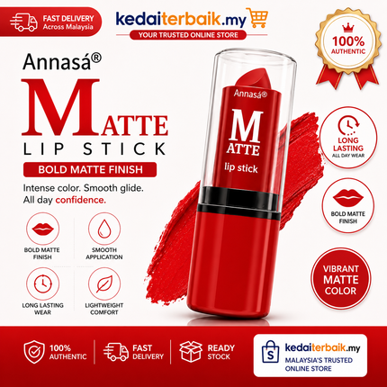 Matte Lipstick Bold Color, Smooth Finish