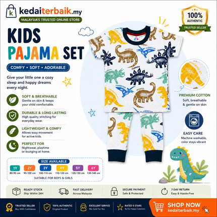 Kids Dinosaur Pyjama Set