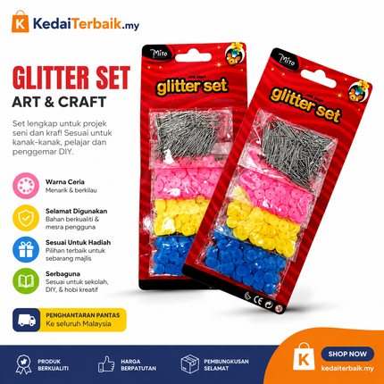 Glitter Set with Pins