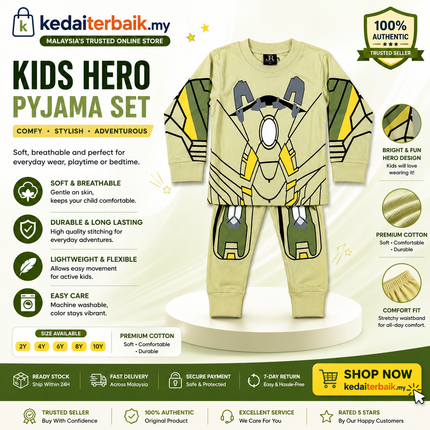 Kids Robot Armor Pyjama Set
