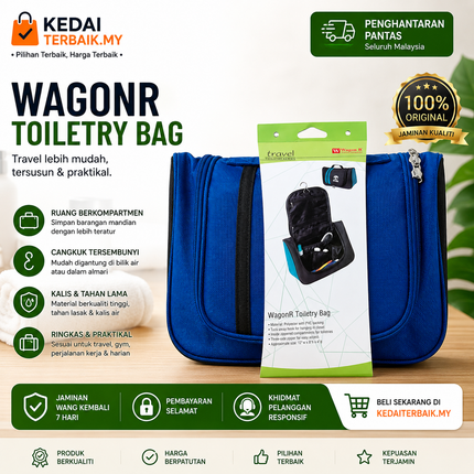 Travel Toiletry Bag – Hanging Organizer