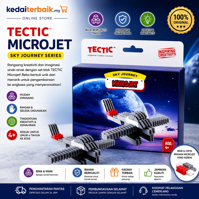 TECTIC Sky Journey MicroJet Building Blocks (Age 4+)