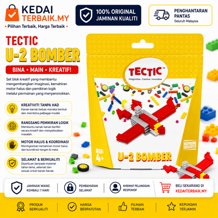U-2 Bomber – Creative Building Toy