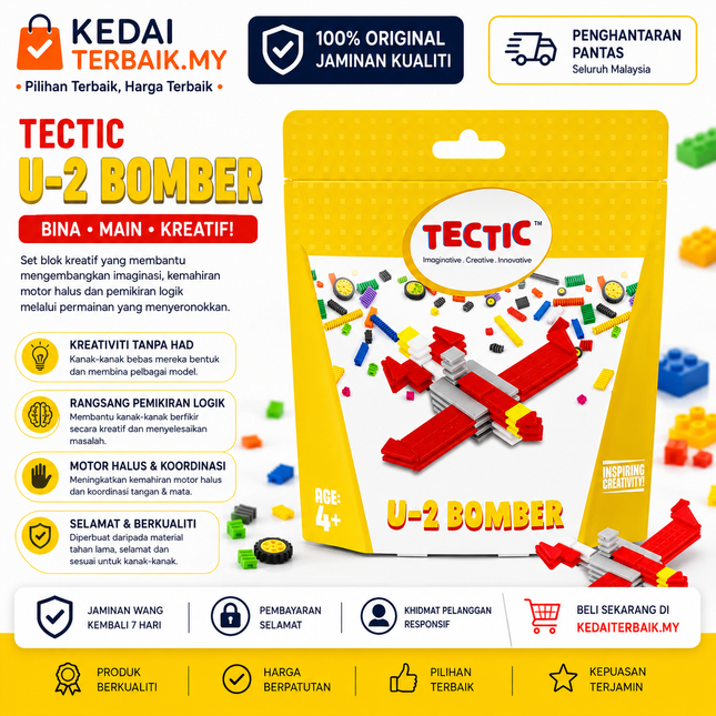 U-2 Bomber – Creative Building Toy