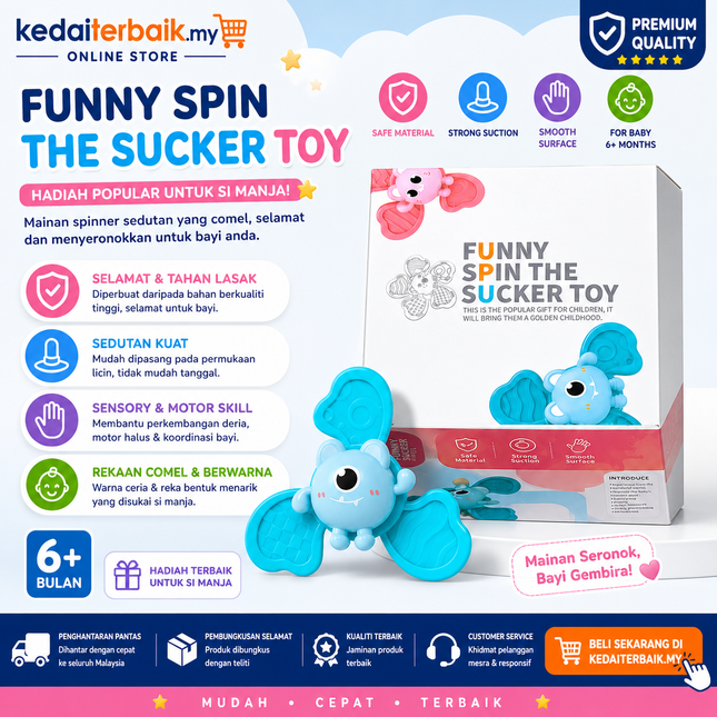 Funny Spin Sucker Toy(3 in 1 BOX)