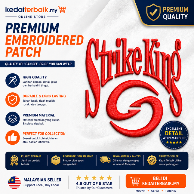 Strike King Embroidery DST File