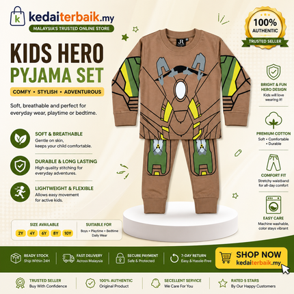 Kids Robot Armor Pyjama Set