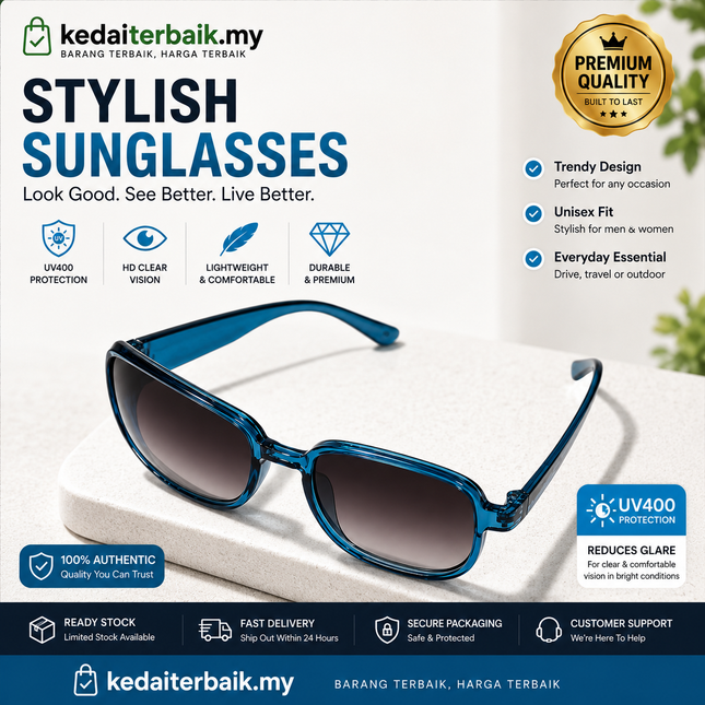 Classic Rectangular Sunglasses