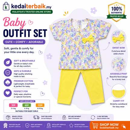 Baby Girl Floral Top & Pants Set