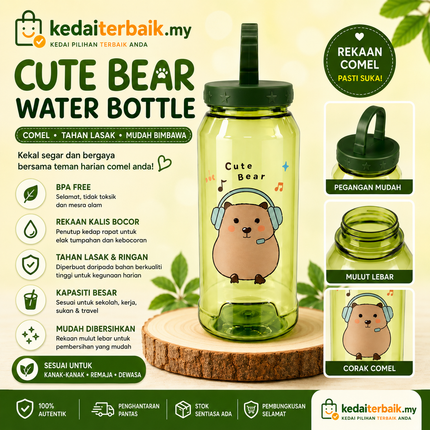 Cute Bear Kids Water Bottle