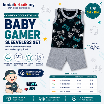 Kids Gamer Sleeveless Set