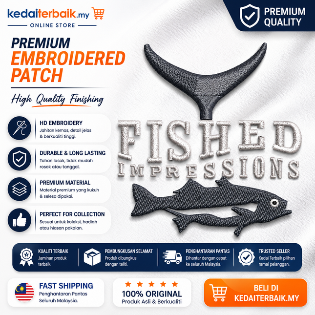 Fished Impressions Embroidery DST File