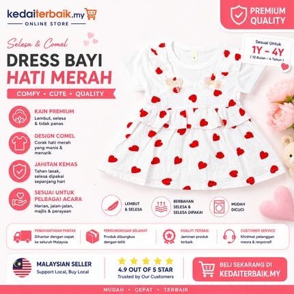 Baby Girl Heart Dress