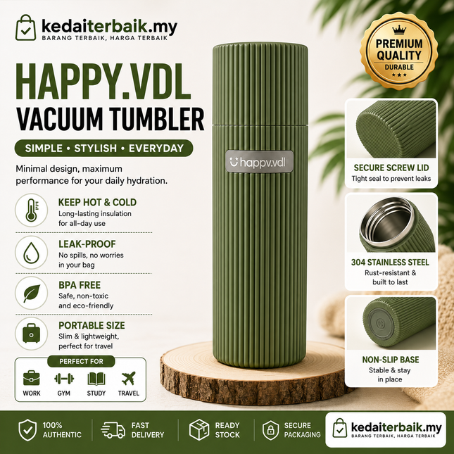 Ribbed Water Bottle